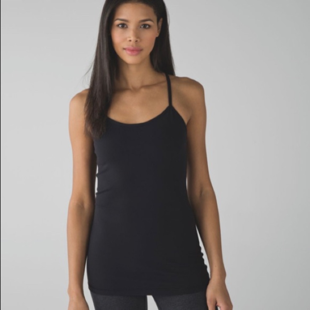 Lululemon Power Y Tank *Luon Black Size 6